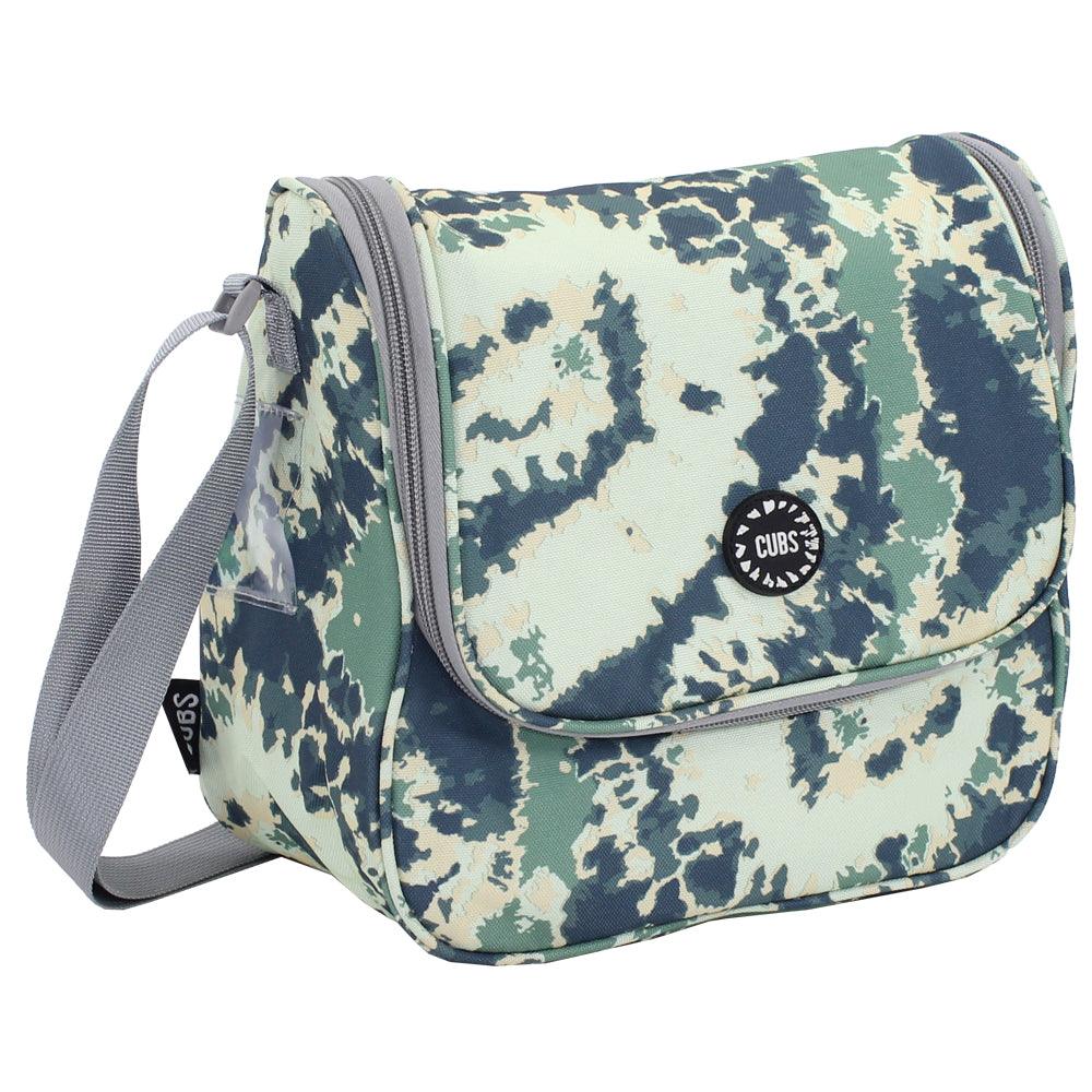 CUBS ARMY GREEN TIE DYE CROSS BODY LUNCH BAG