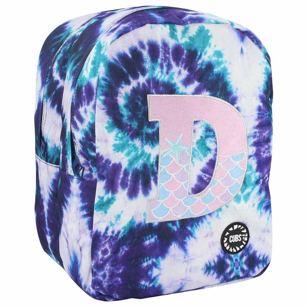 CUBS PURPLE TIE DYE WITH LETTER D BIG AND BASIC BACKPACK