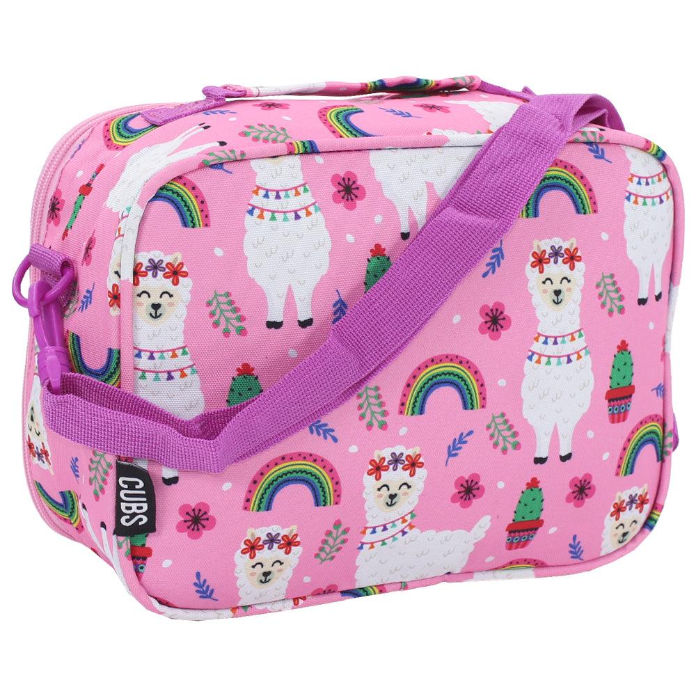 CUBS PINK LLAMA CROSS LUNCH BAG 1