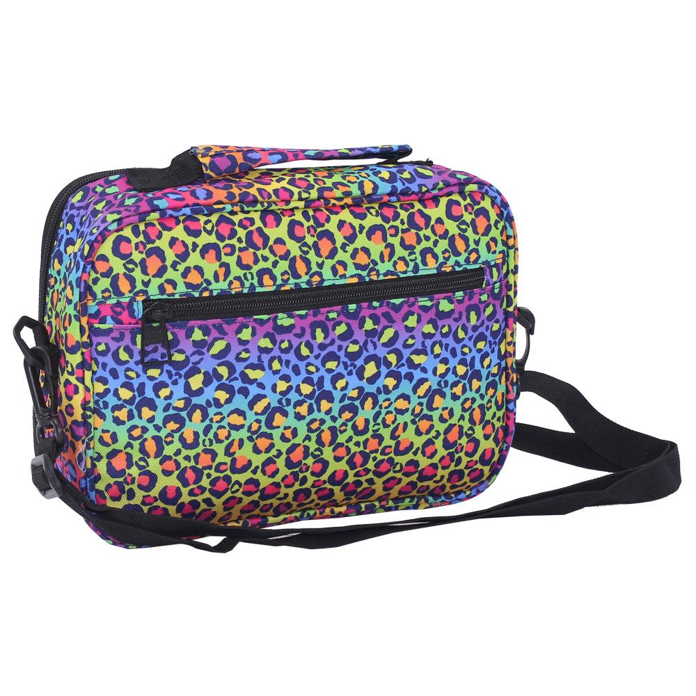 CUBS RAINBOW LEOPARD CLASSIC LUNCH BAG WITH SHOULDER STRAP