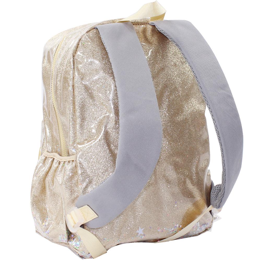 CUBS MEOW GOLD GLITTERY JUNIOR STUDENT BACKPACK