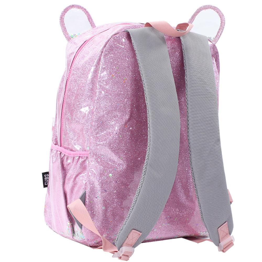 CUBS MEOW PINK GLITTERY JUNIOR STUDENT BACKPACK