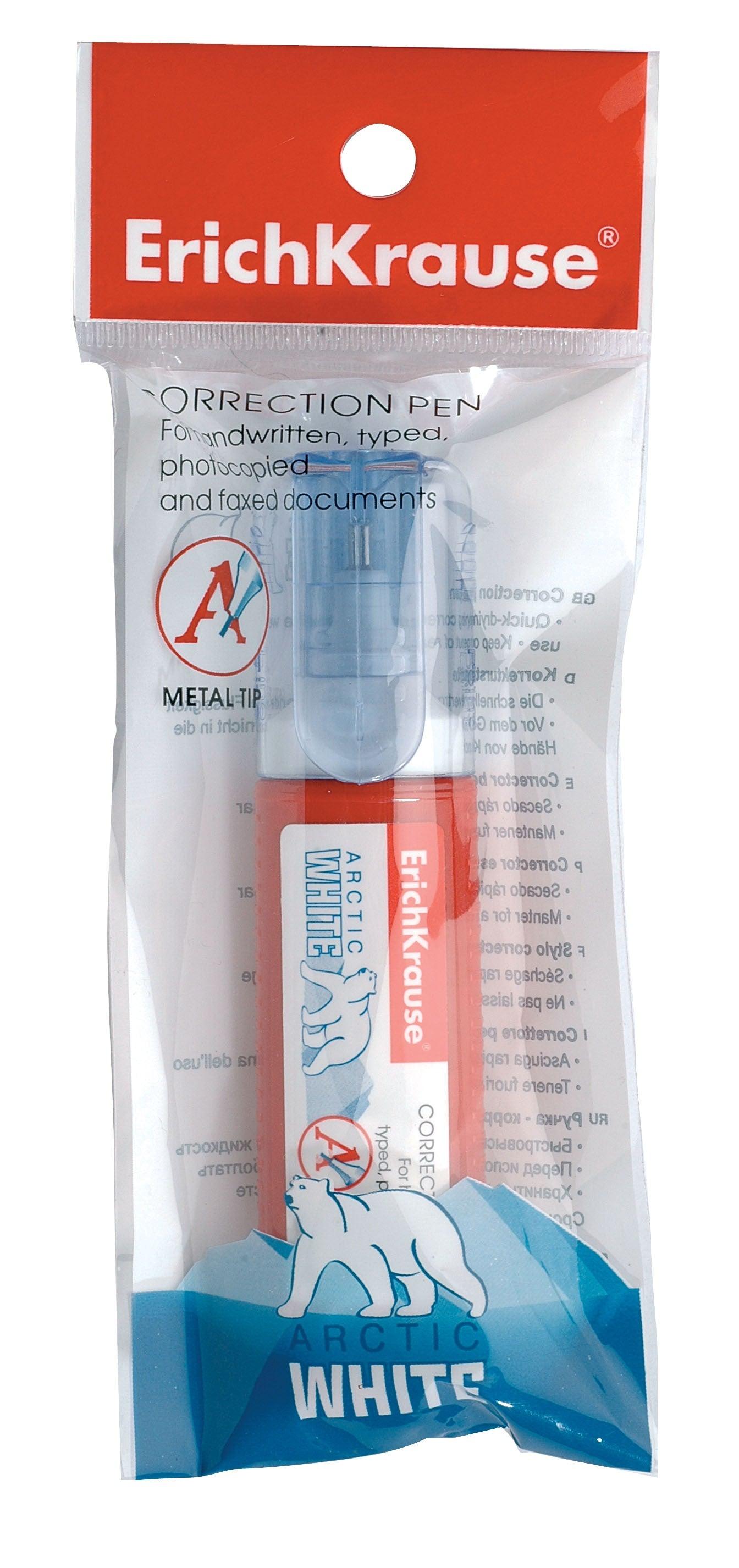 Correction pen ErichKrause® Arctic white, 12 ml - Ourkids - Erich Krause