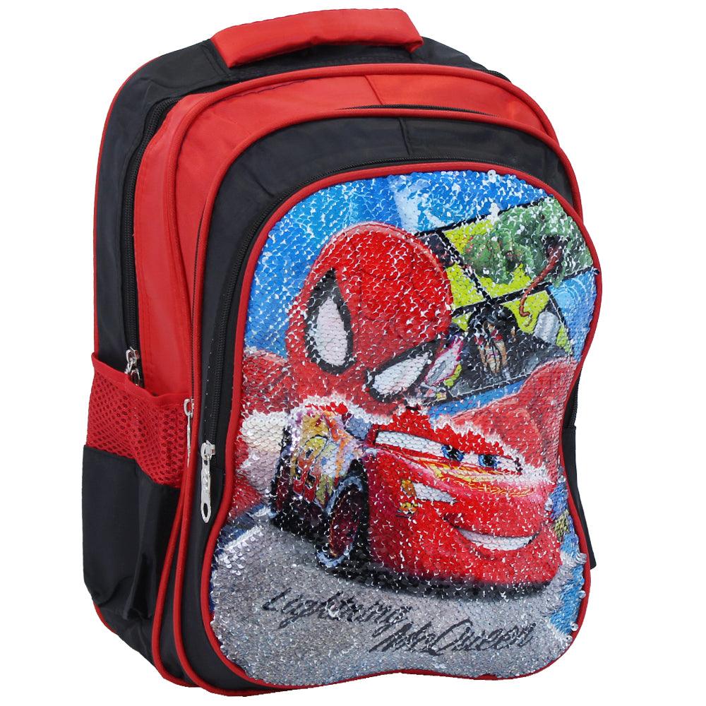 2 Faces Backpack (Spiderman & Cars) - Ourkids - OKO