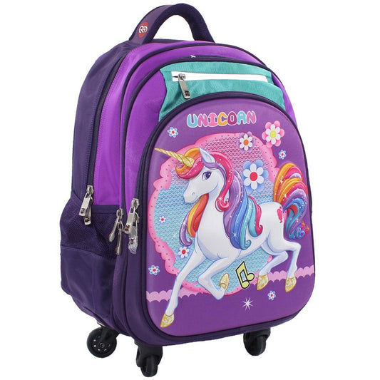 Trolley Backpack 18-Inch (Unicorn)
