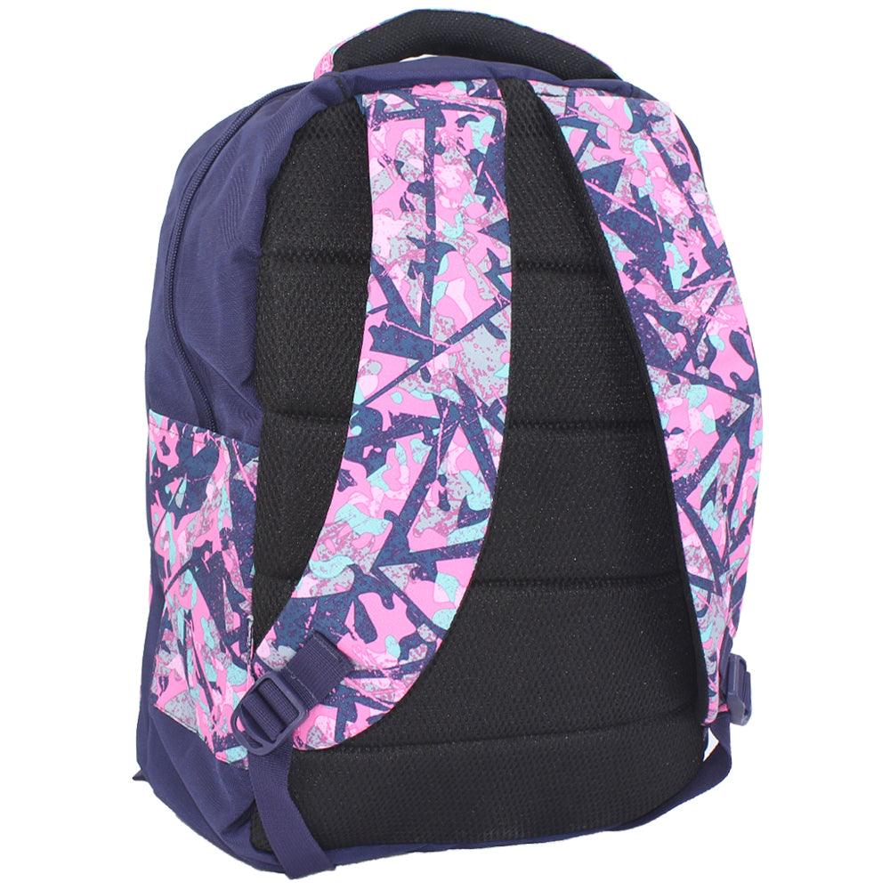 Active Padded Laptop Backpack (Navy/Pink)