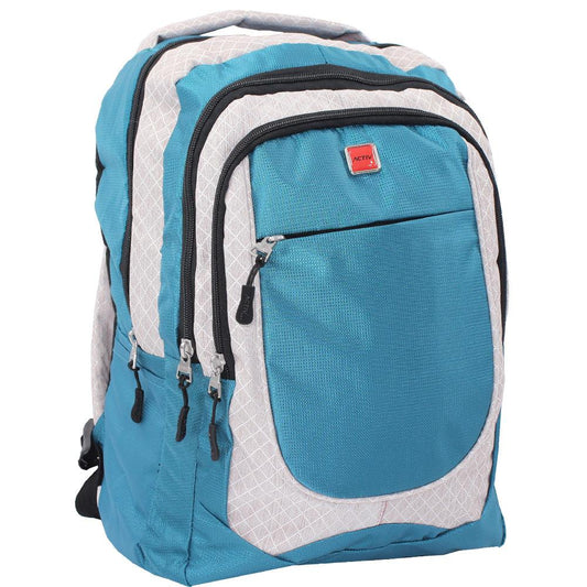 Active Padded Laptop Backpack (Turquoise/Grey)