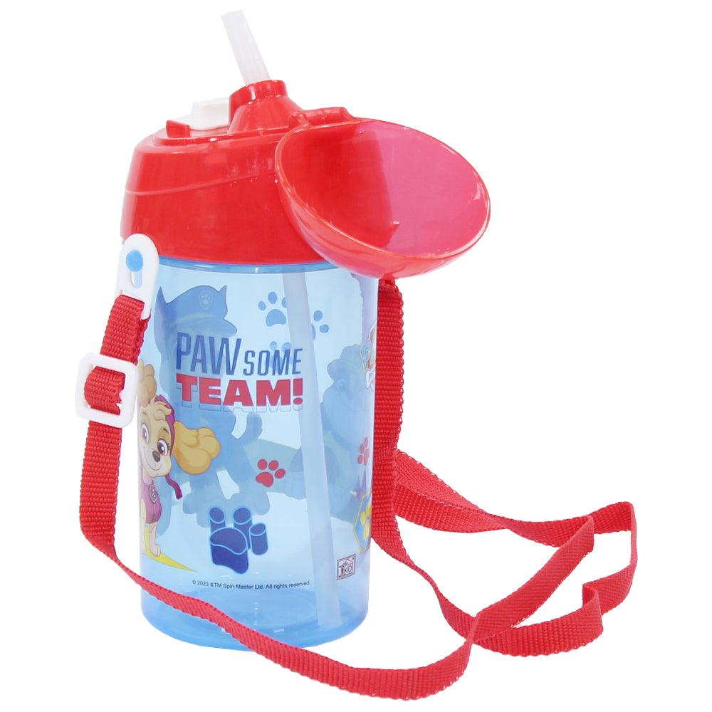 Paw Patrol Pop Up Water Bottle With Straps