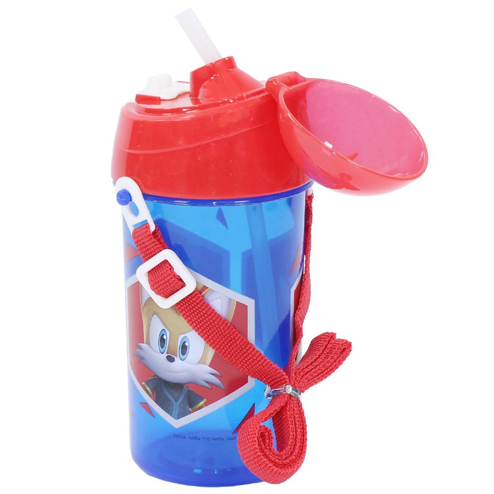 Sonic the Hedgehog  Pop Up Water Bottle With Straps