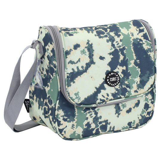 CUBS ARMY GREEN TIE DYE CROSS BODY LUNCH BAG