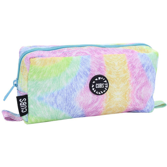 Cubs Pastel Rainbow Swirl Pencil Pouch