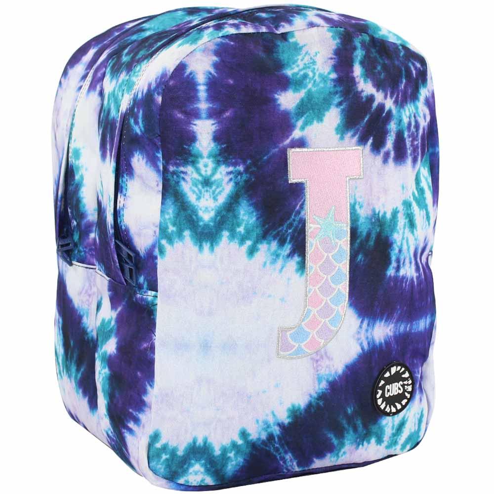 CUBS PURPLE TIE DYE WITH LETTER J BIG AND BASIC BACKPACK
