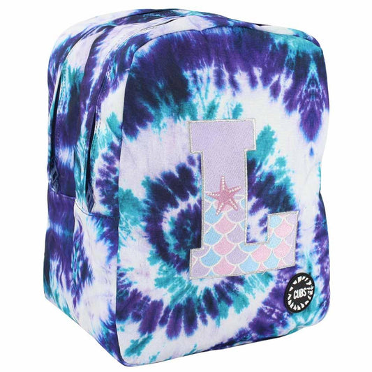 CUBS PURPLE TIE DYE WITH LETTER L BIG AND BASIC BACKPACK