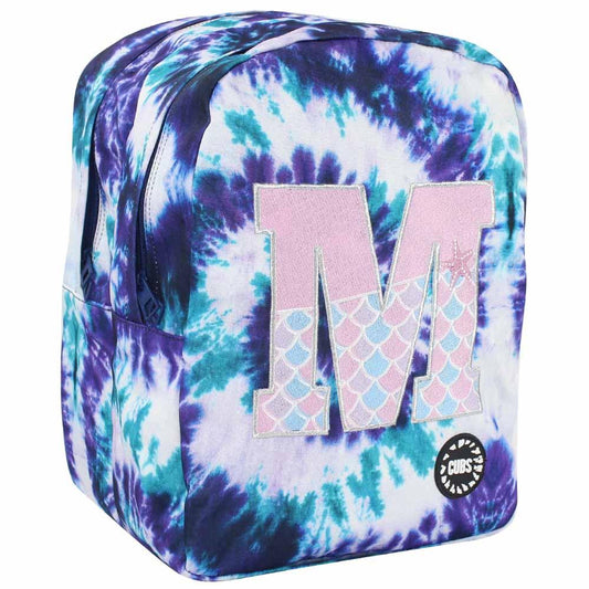 CUBS PURPLE TIE DYE WITH LETTER M BIG AND BASIC BACKPACK