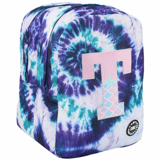 CUBS PURPLE TIE DYE WITH LETTER T BIG AND BASIC BACKPACK