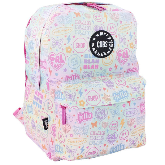 CUBS HELLO GIRL PWR JUNIOR STUDENT BACKPACK