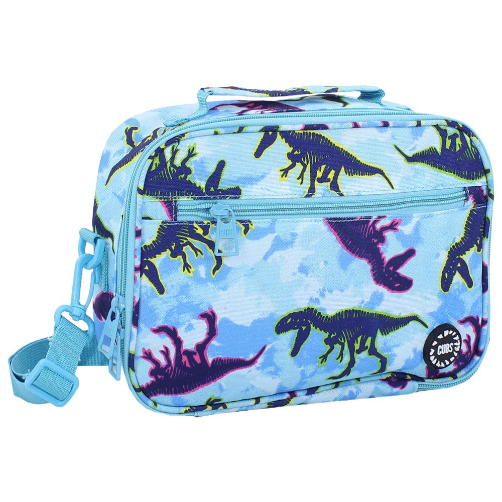 CUBS dino tie dye cross body lunch bag