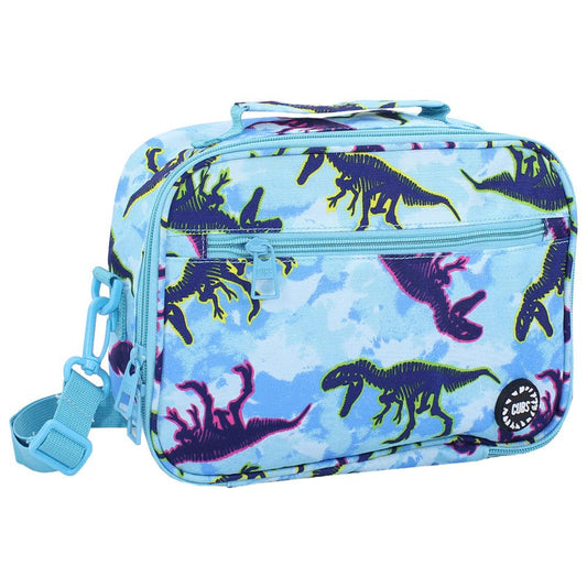 CUBS dino tie dye cross body lunch bag