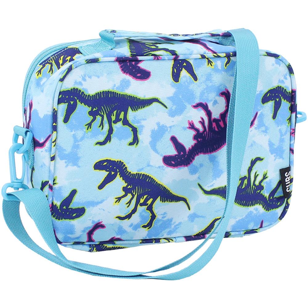 CUBS dino tie dye cross body lunch bag