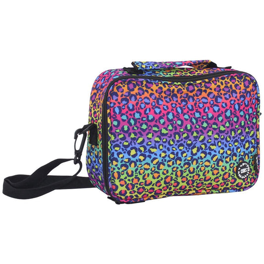 CUBS RAINBOW LEOPARD CLASSIC LUNCH BAG WITH SHOULDER STRAP