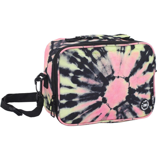 CUBS BLACK/PINK TIE DYE CLASSIC LUNCH BAG WITH SHOULDER STRAP