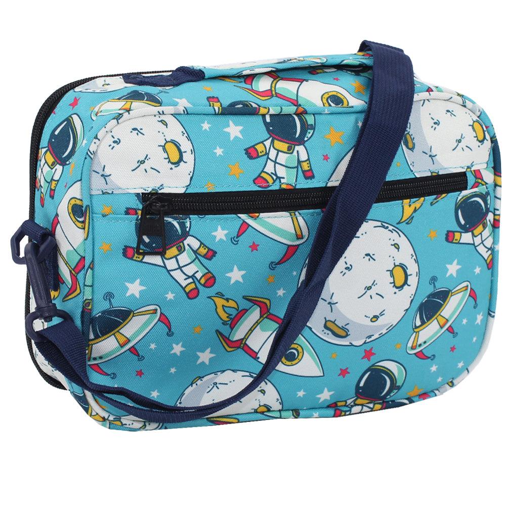 CUBS BLUE UNIVERSE CLASSIC LUNCH BAG WITH SHOULDER STRAP