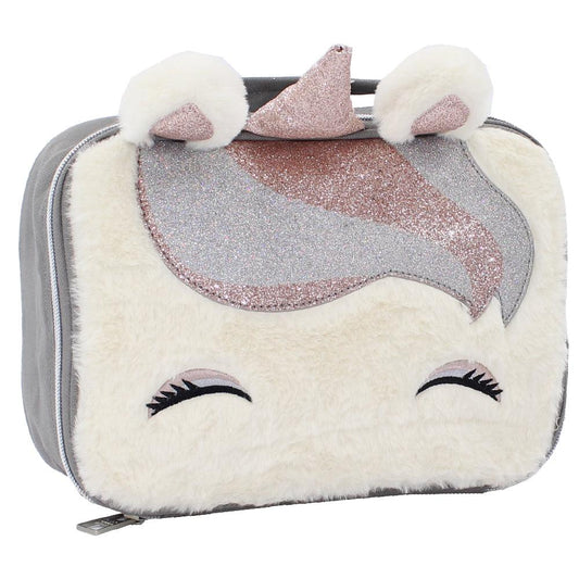 CUBS MATT Gold SEQUIN & FUR Unicorn Lunch bag