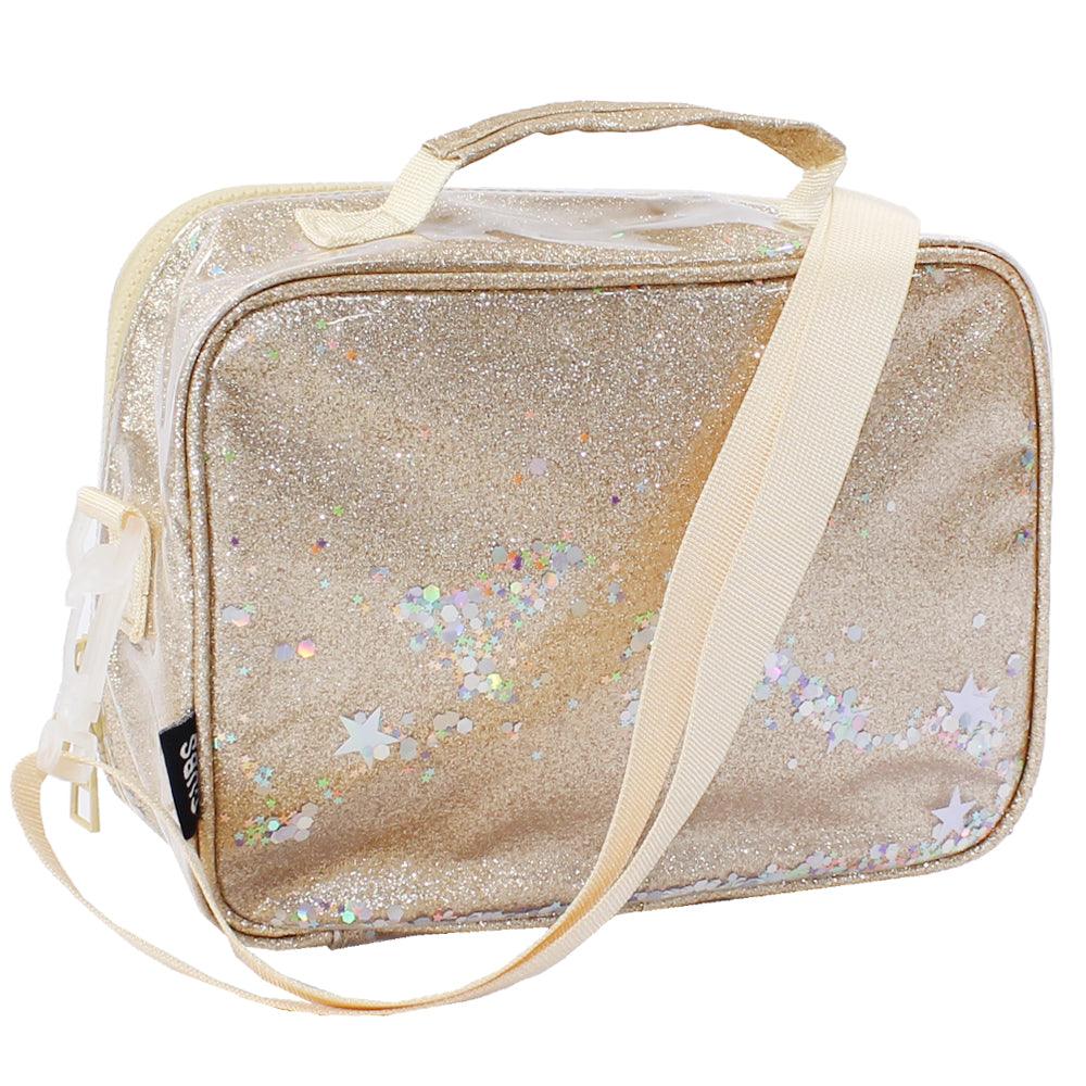 CUBS MEOW GOLD GLITTERY LUNCH BAG