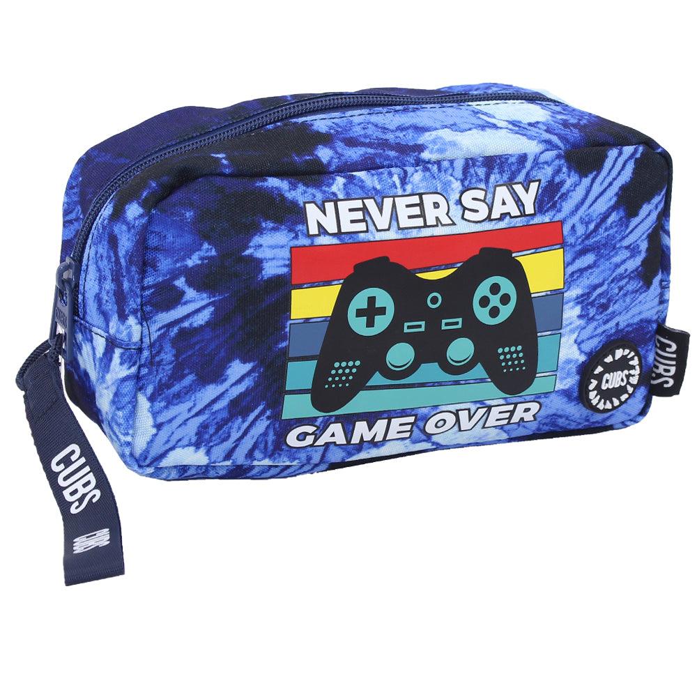 CUBS GAME OVER BLUE TIE DYE PENCIL CASE