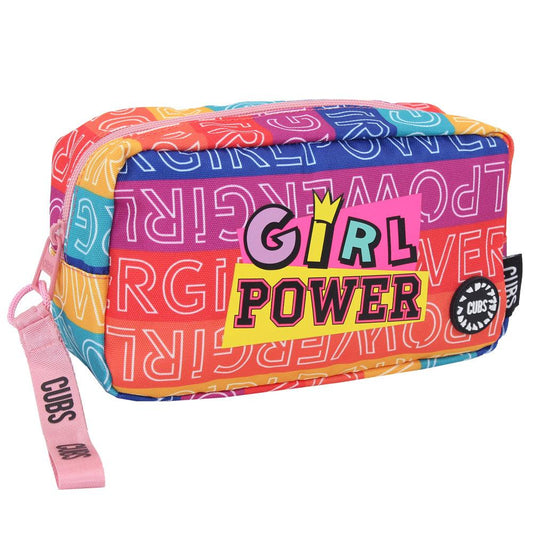 CUBS POWER GIRL STRIPES PENCIL CASE