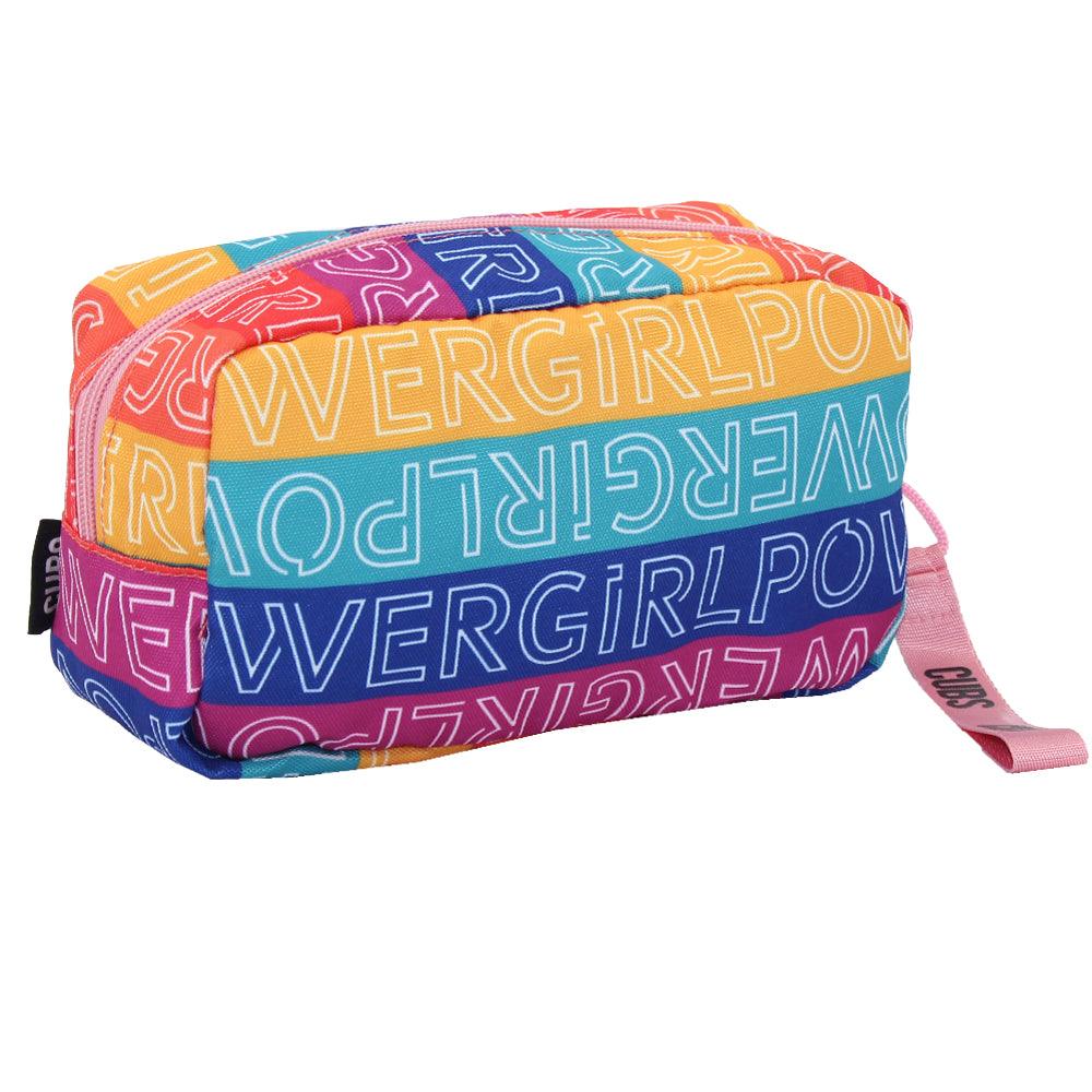 CUBS POWER GIRL STRIPES PENCIL CASE