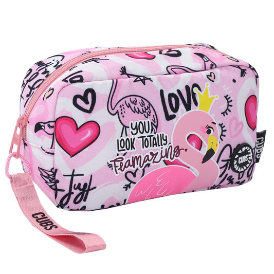 CUBS LOVE FLAMINGO PENCIL CASE