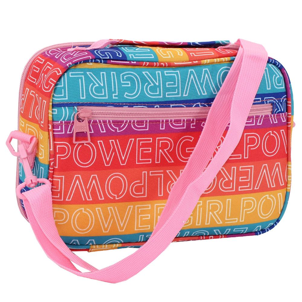 CUBS POWER GIRL STRIPES LUNCH BAG