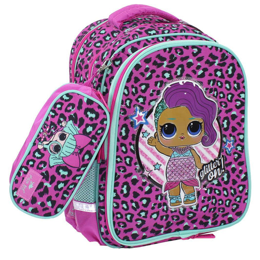 Backpack 16-Inch + Pencil Pouch (Lol) - Ourkids - Glossy Bird