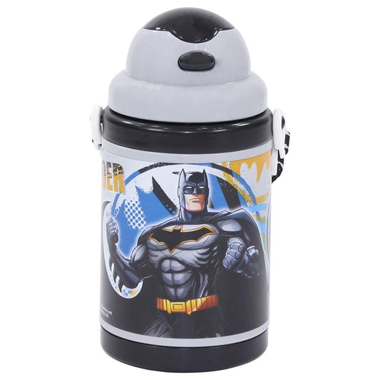 Batman Plastic Water Bottle with Strap 460 ML - Ourkids - Rainbow Max