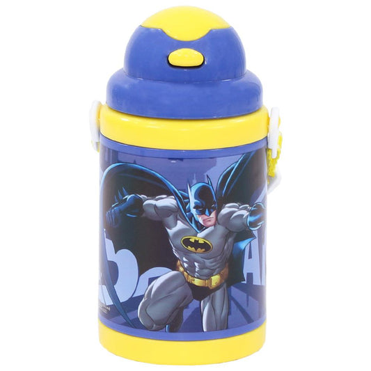 Batman Plastic Water Bottle with Strap 460ML - Ourkids - Rainbow Max