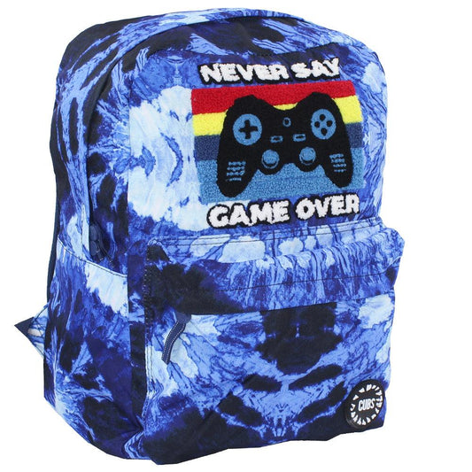 Cubs GAME OVER BLUE TIE DYE JUNIOR STUDENT Backpack 15-Inch - Ourkids - Cubs