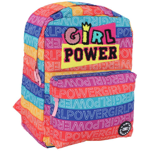 Cubs POWER GIRL STRIPES JUNIOR STUDENT Backpack 15-Inch - Ourkids - Cubs