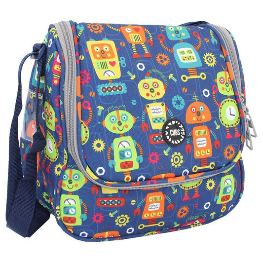 Cute Robots Cross Lunch Bag 2
