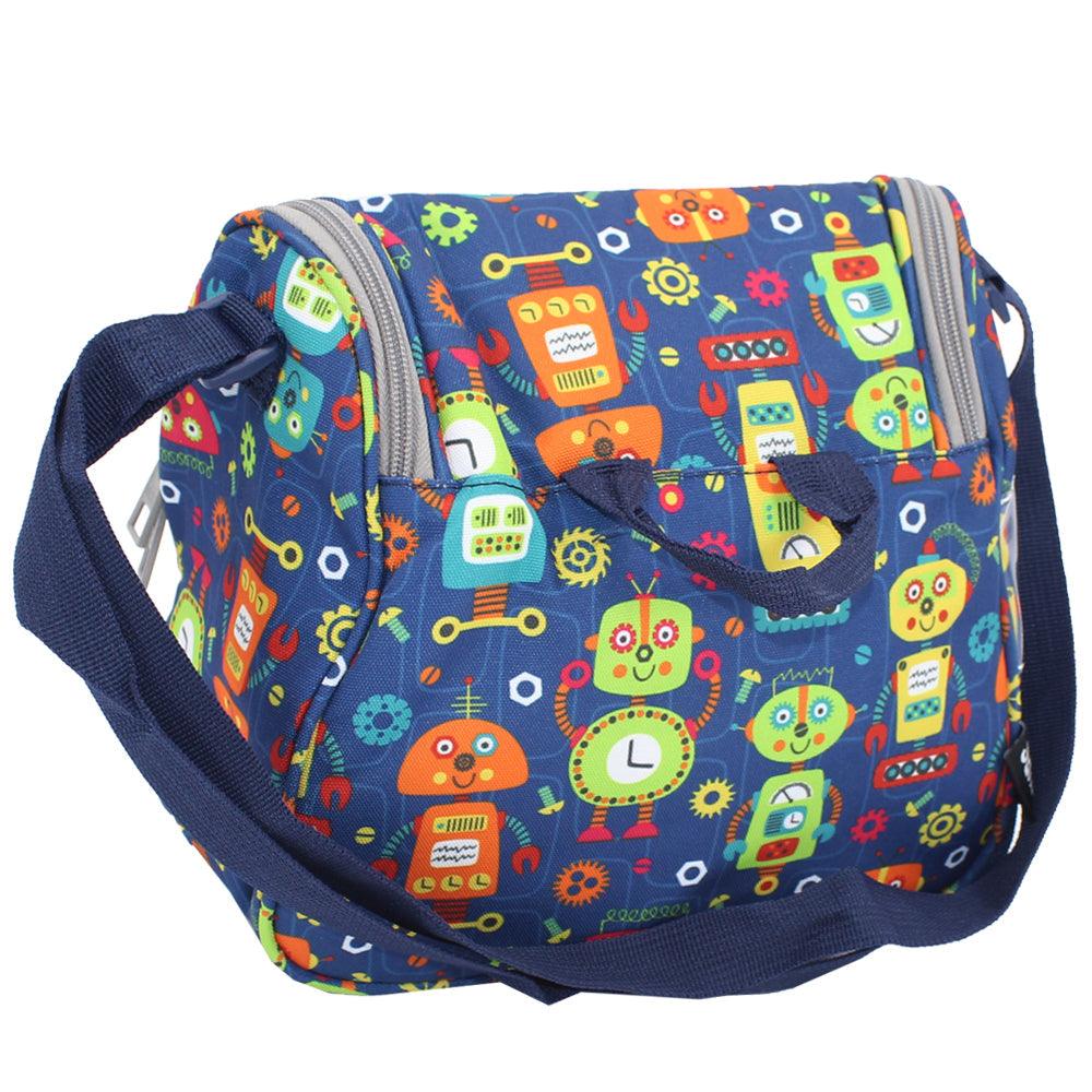 Cute Robots Cross Lunch Bag 2