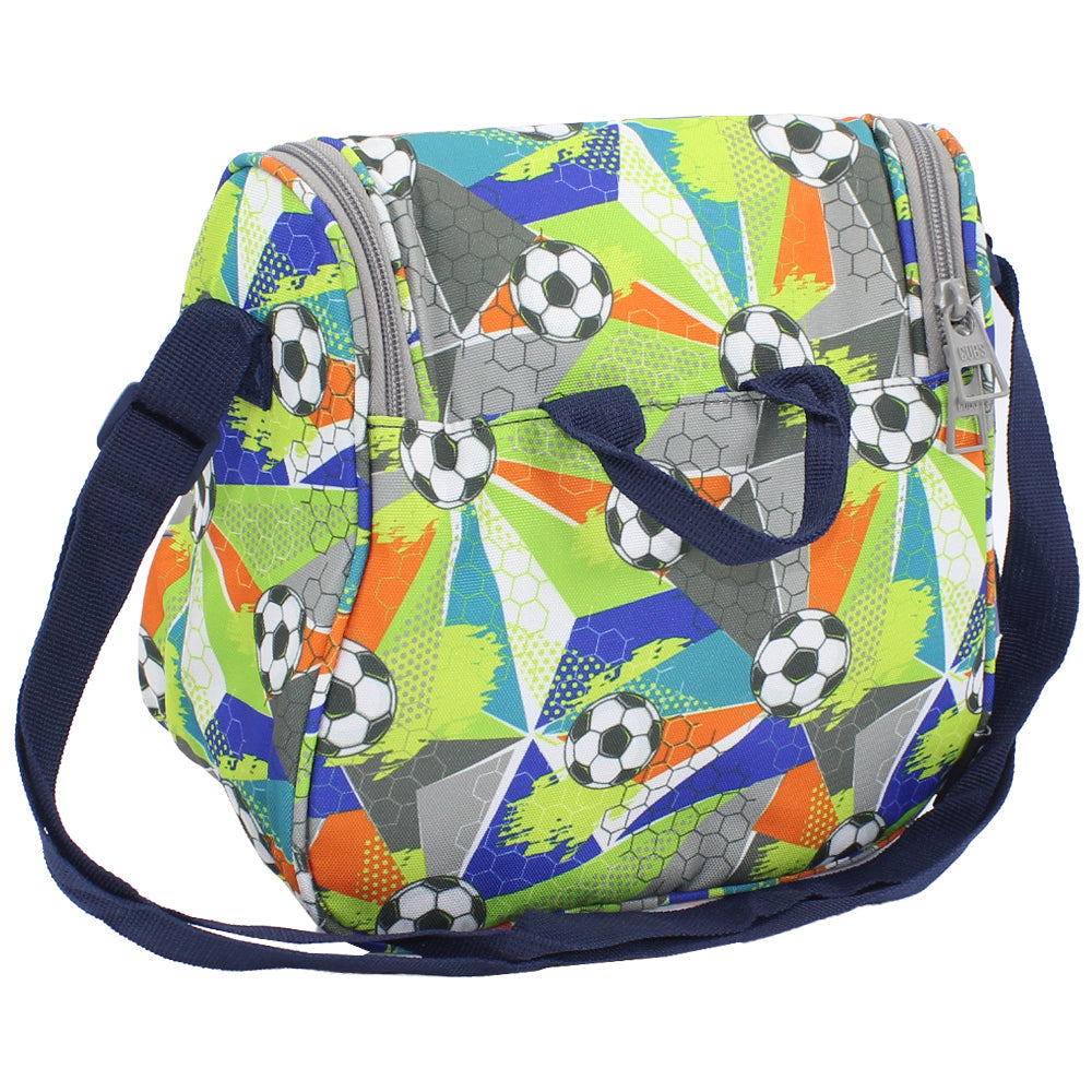 Neon Green Football Cross Lunch Bag 2