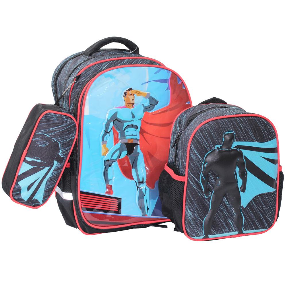 School Set 16-Inch (Super Man) - Ourkids - Glossy Bird