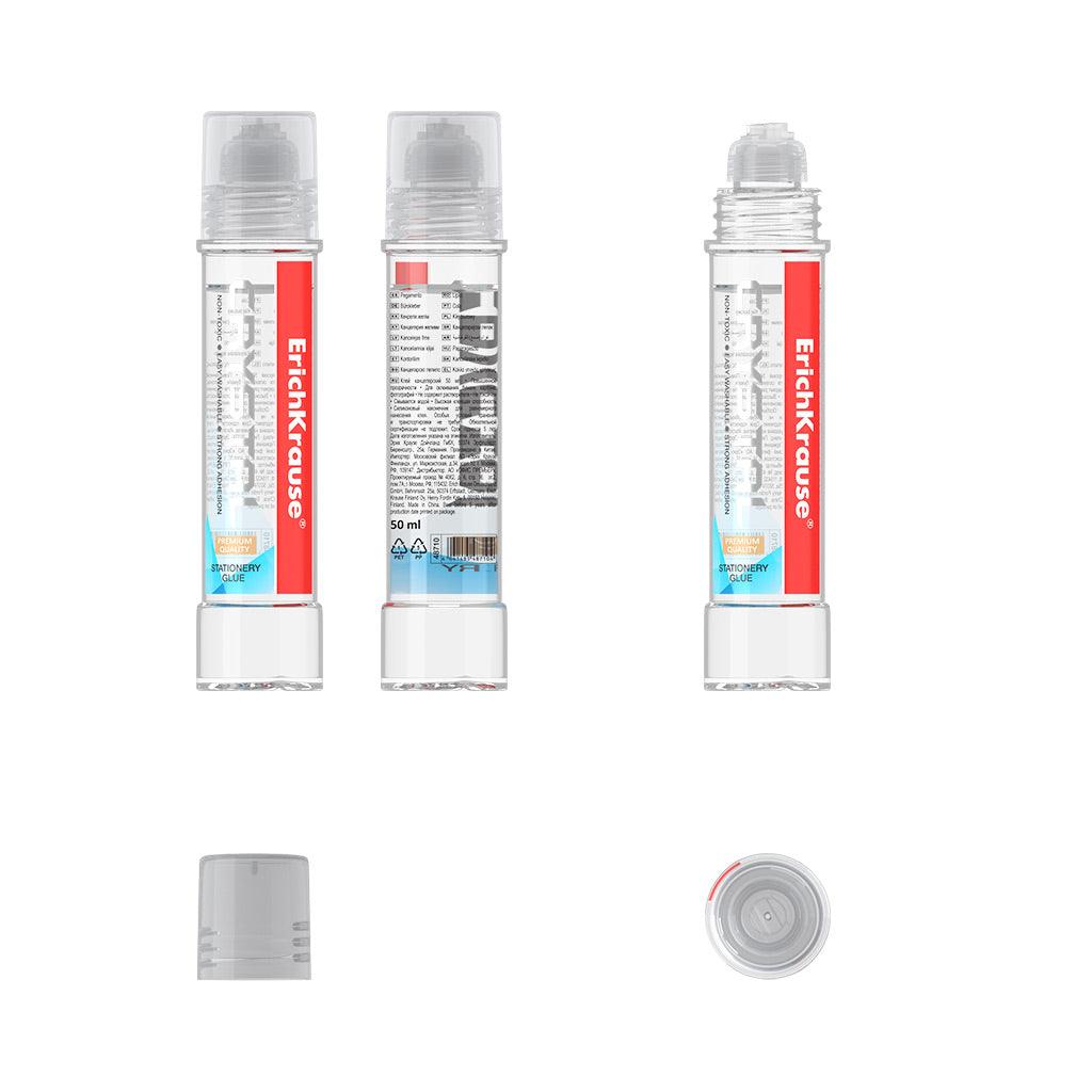 Stationery glue ErichKrause® Crystal, 50 ml - Ourkids - Erich Krause
